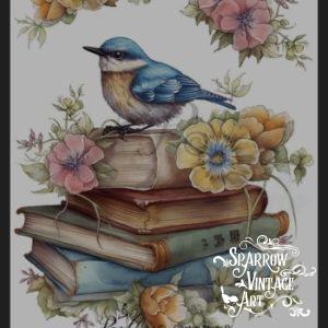 Garden Study Four - Rub on Image Transfer